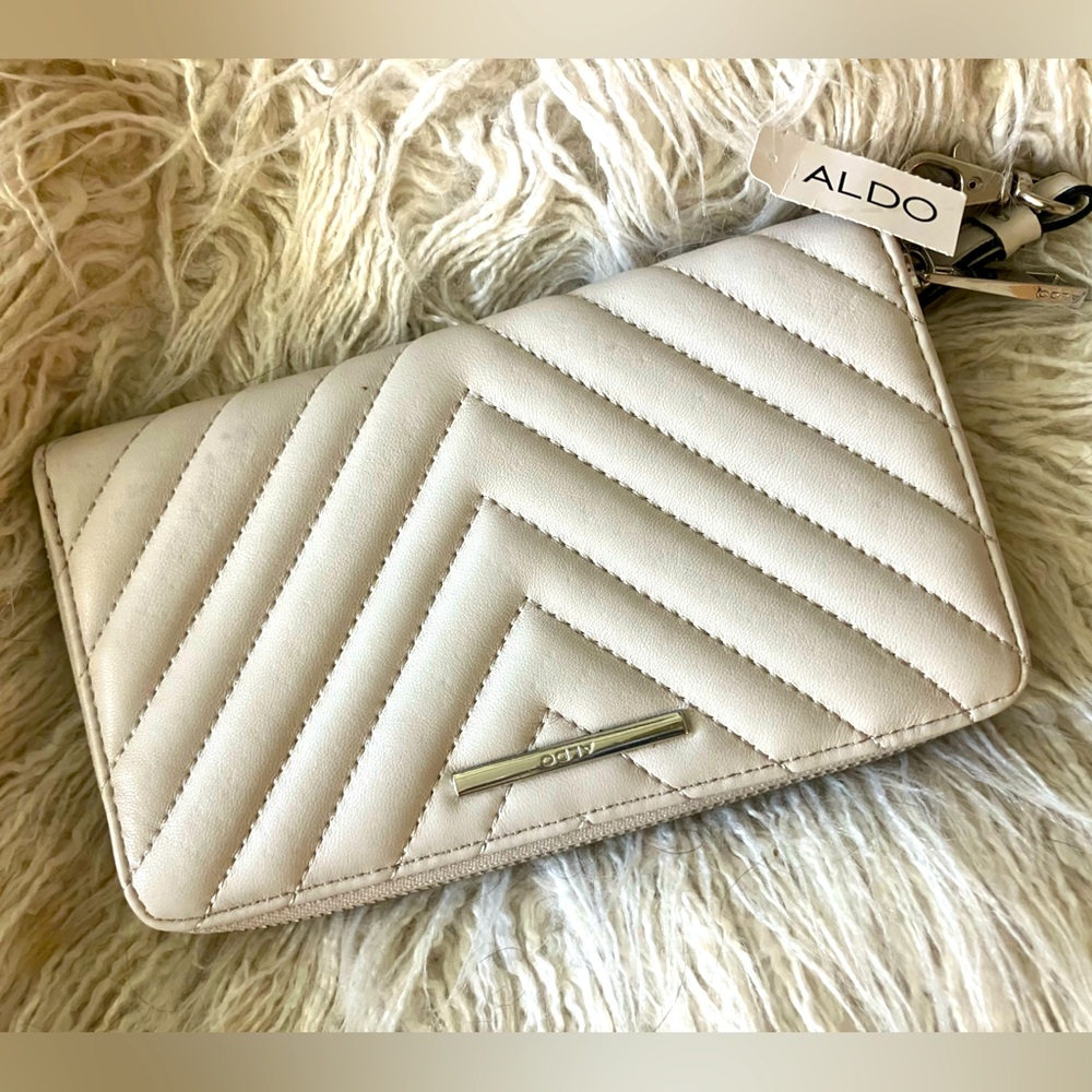 NWT - ALDO Cream Quilted Women's Bag